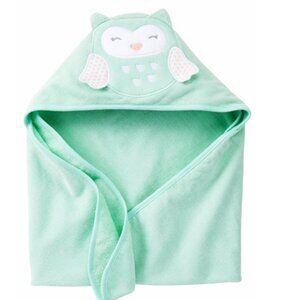 Baby Soft Carter's Baby Hooded Towel OWL For Infant Girls Boys 100% Cott…